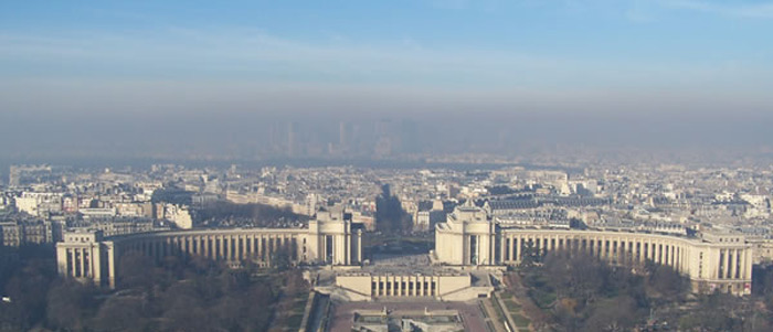 Pollution sur Paris - crédits Airparif